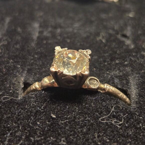 Vintage sterling silver ring sz 9 - Picture 3 of 6